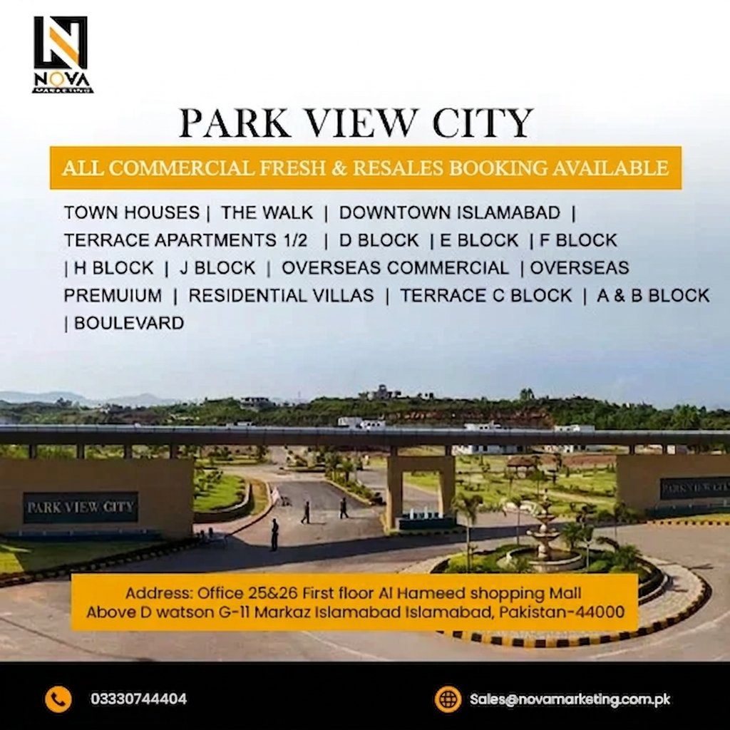 Park View City commercial and fresh projects available